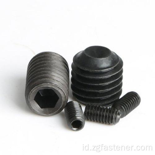 Black Oxide Coating Hexagon Socket Set Screws With Cup Point Din916